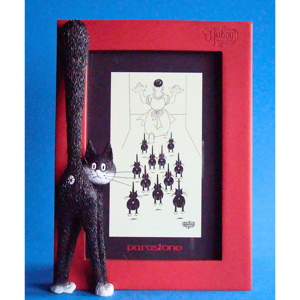 Dubout Cats The Third Eye Cat Picture Frame (Red Frame)