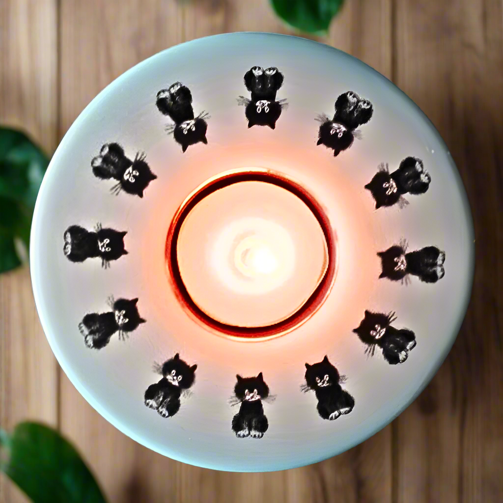 Cat Themed Candles & Candle Holders