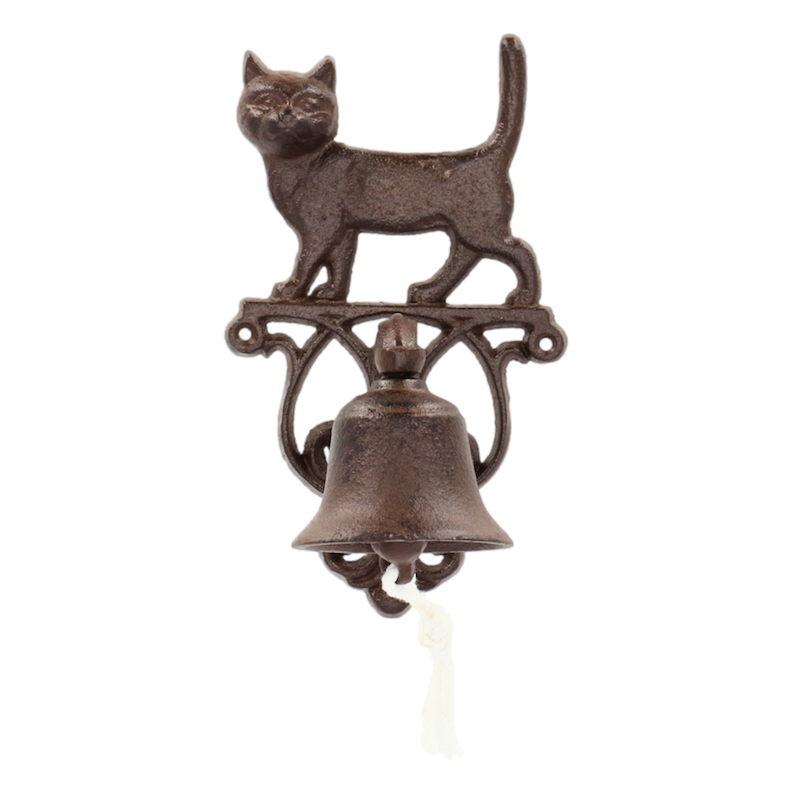 Cast Iron Cat Doorbell Servant Bell