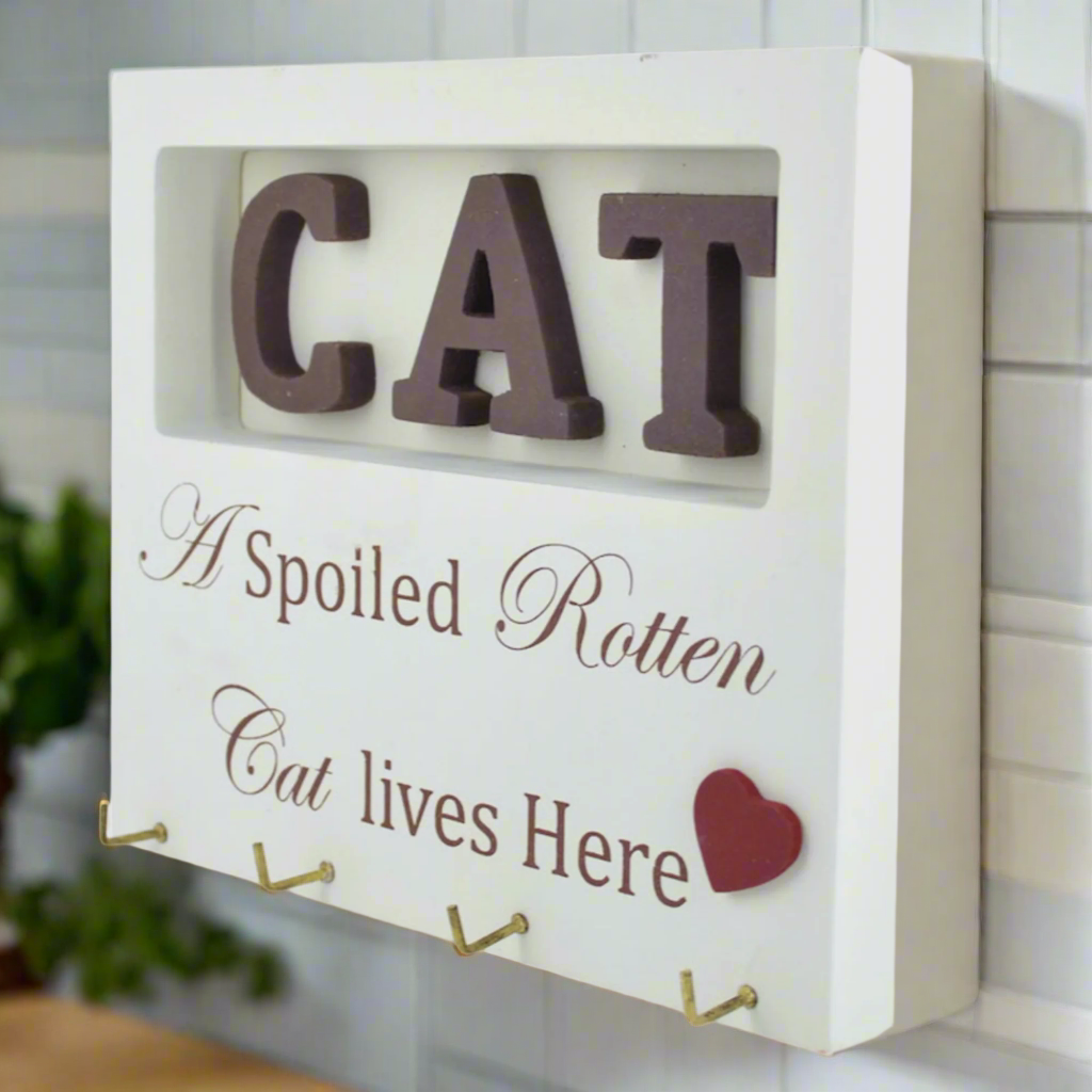 Cat Themed Coat & Key Hooks