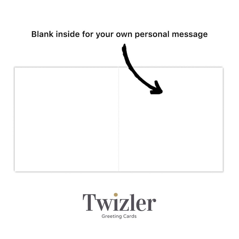 'Silly Bugger!' Humorous Cat Greeting Card by Michael Canine