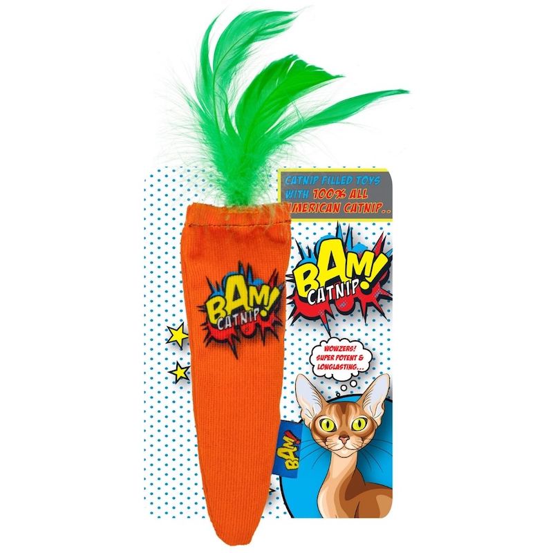 BAM® Pepper, Cigar and Carrot Catnip Toys, Bundle of Fun Gift Set for the Cats