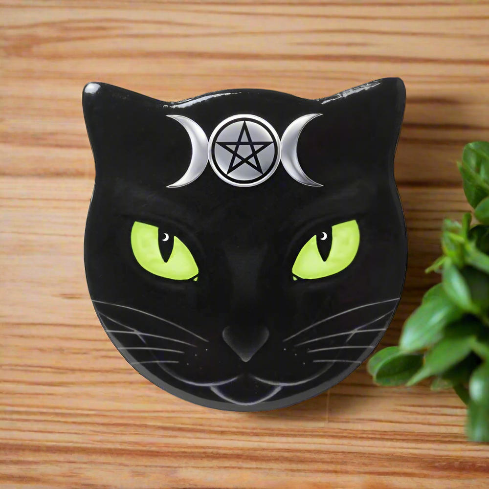 Alchemy Gothic Le Chat Noir Ring Black Kitty Cat Wrap Alchemy Gothic Le Chat Noir Ring Black Kitty Cat Wrap