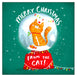 Merry Christmas from the Cat Glitter Card