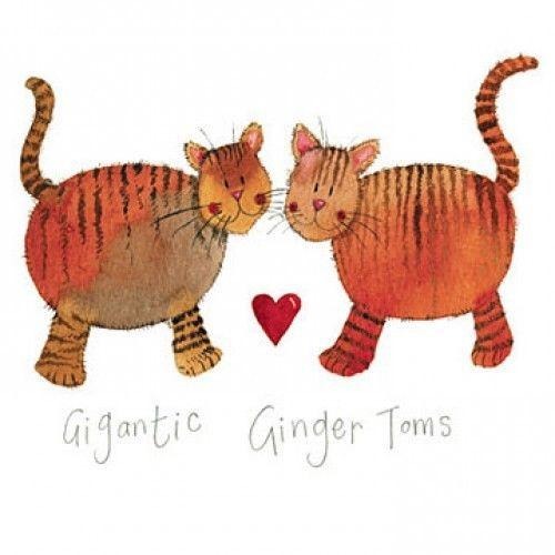 Gigantic Ginger Toms Greeting Card