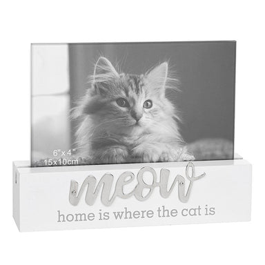 Home is Where the Cat is Wooden Photo Frame
