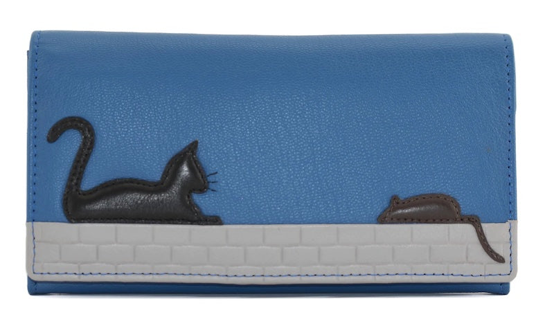 Cat & Mouse Matinee Purse Blue