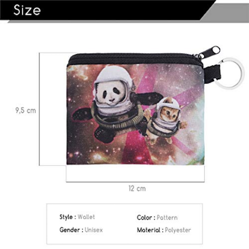 Cat and Panda Small Coin Purse