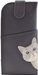 Mala Leather Cleo the Cat Navy Glasses Case