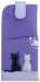 Mala Leather Midnight Cats Glasses Case Purple