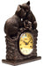 Juliana Figurine Bronze Effect Cat Couple Clock