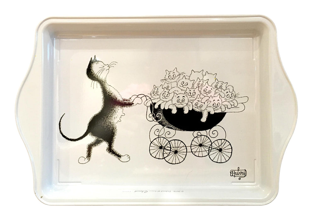 Dubout Cats - The Pram Metal Scatter Tray (Famille Nombreuse)