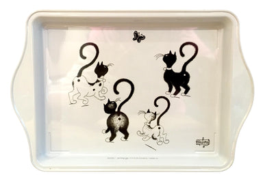 Dubout Cats - The Butterfly Metal Scatter Tray (Papillon)