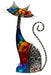 Multicolour Metal Cat Ornament