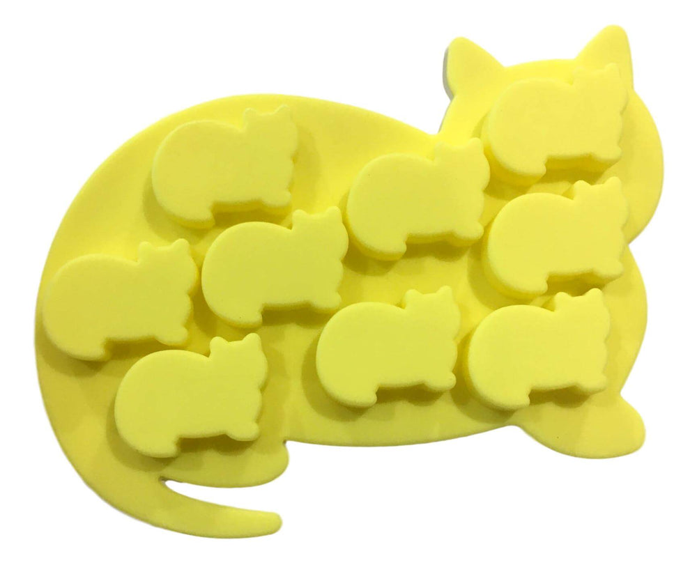Yellow Cat Ice Cube Tray
