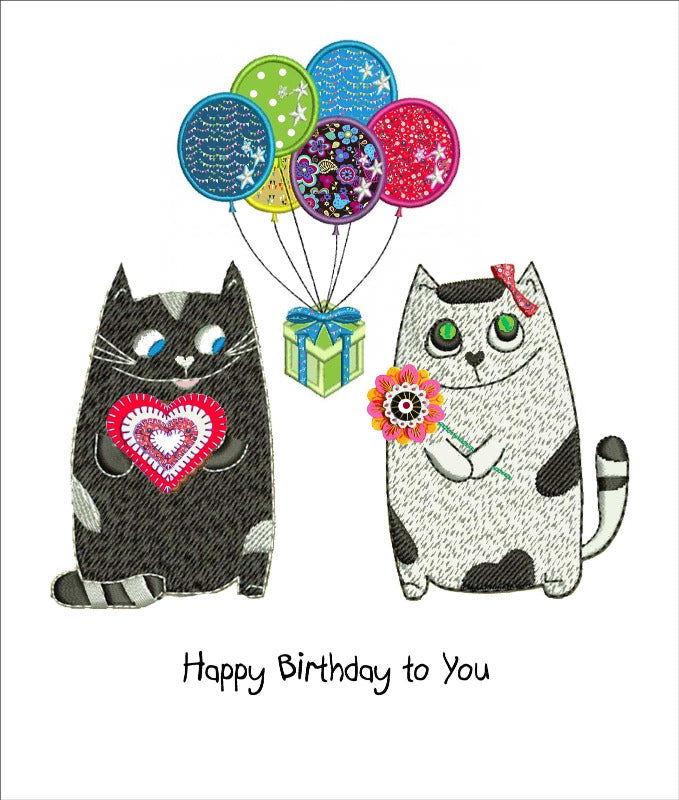 Party Animals Cat Birthday Card