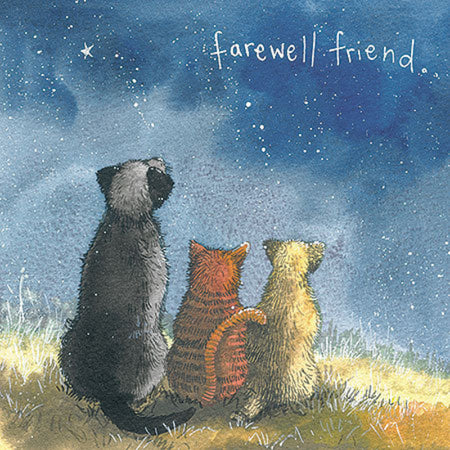 Farewell Friend Cat Card