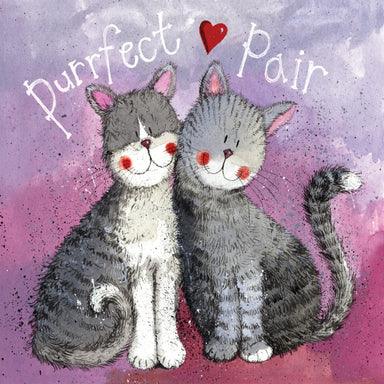 Purrfect Pair Cat Greetings Card