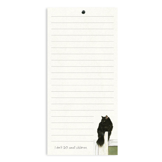I Don't Do Small Children Magnetic Notepad by Anna Danielle