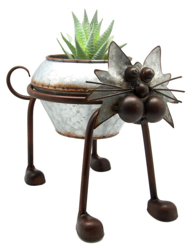 Nodding Head and Tail Cat Plant Holder