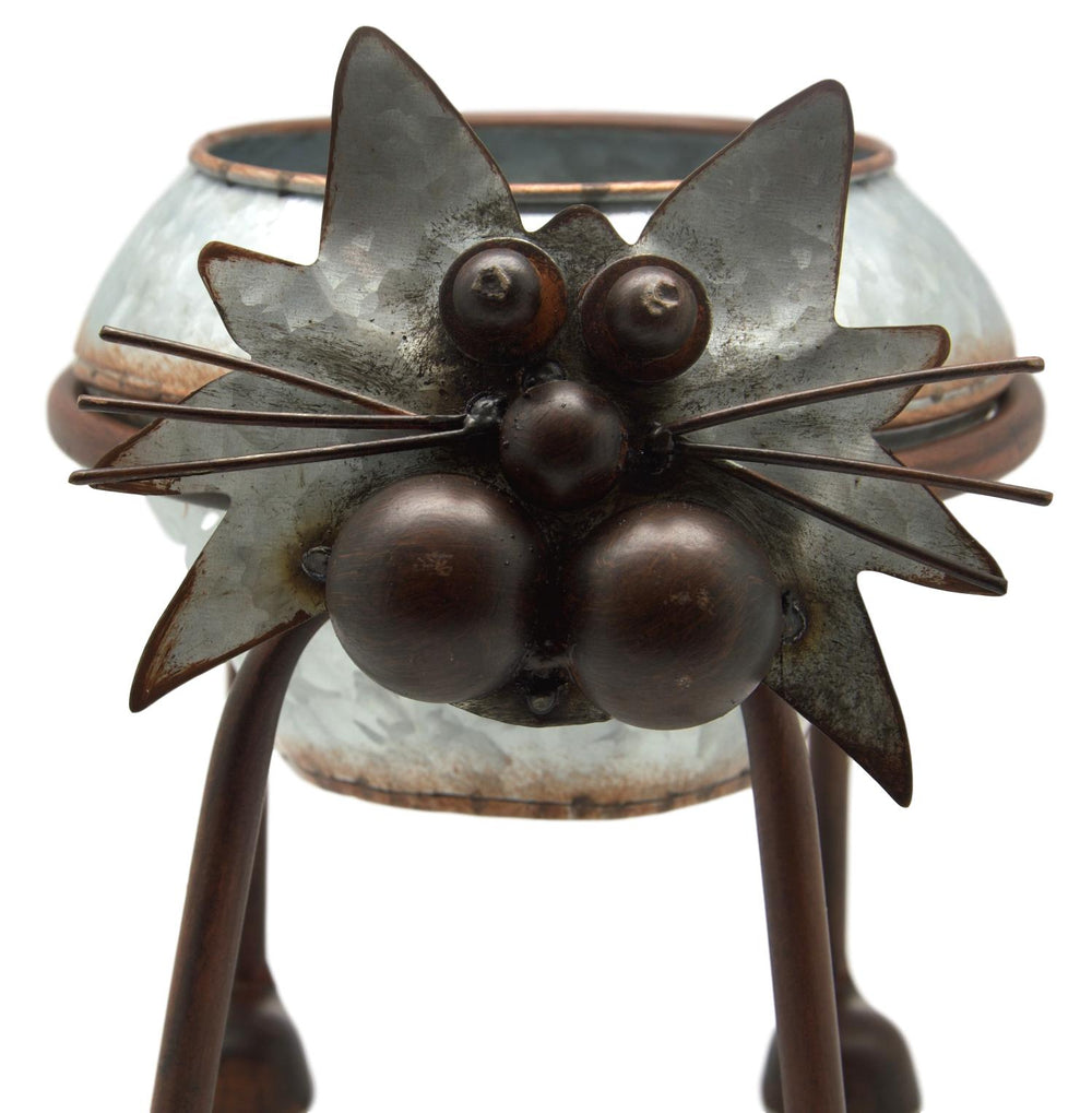 Nodding Head and Tail Cat Plant Holder