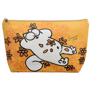 Simon's Cat Large Orange Make-Up Bag / Cosmetic / Pencil Case / Wash Bag