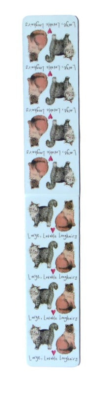 Large, Lovable Longhairs Cat Bookmark