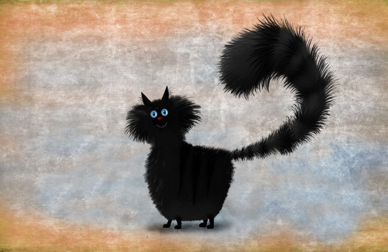 Bourbon Black Cat Lap Tray by Fabulous Felines