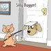 'Silly Bugger!' Humorous Cat Greeting Card by Michael Canine