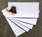 Pack of 5 Black Cat DL White Envelopes