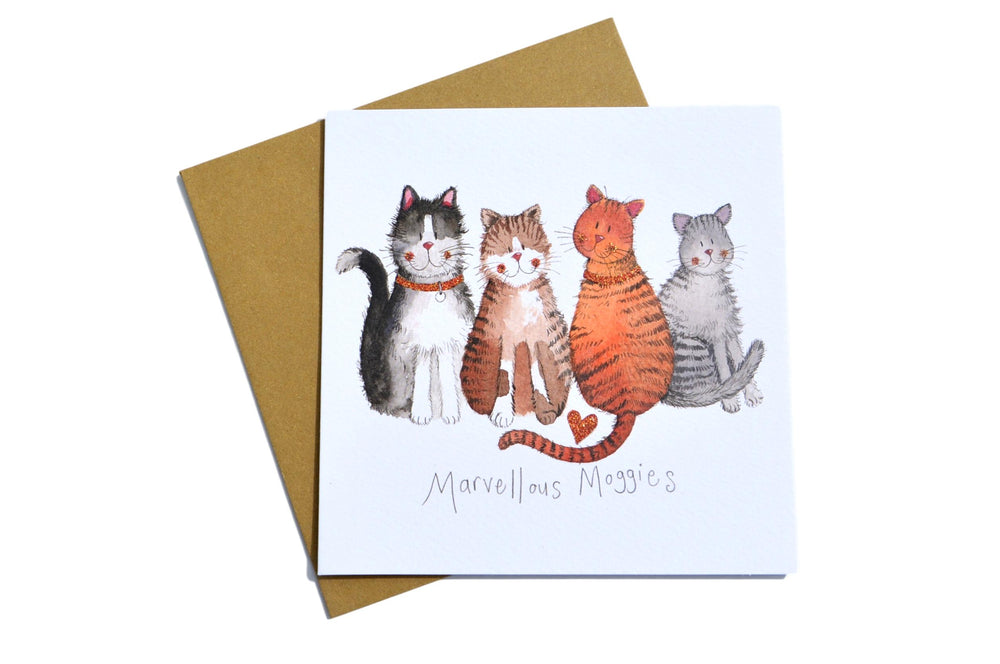 Marvellous Moggies Cat Greeting Card