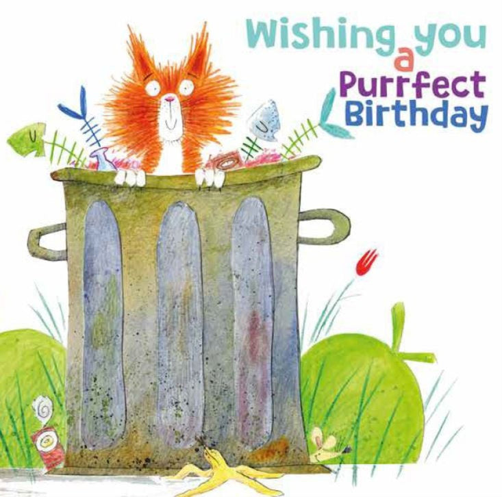 Wishing you a Purrfect Birthday Cat Greetings Card