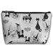 Cats of Dubout - Large Make-Up Bag / Clutch / Pencil Case / Wash Bag