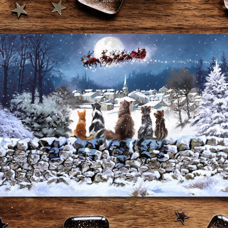 Richard Macneil Christmas Cats Christmas Card