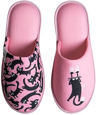 Dedoles Pink Cats Slippers