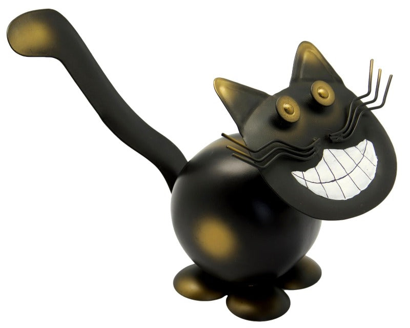 Chester the Cheshire Metal Bobbin Cat Ornament