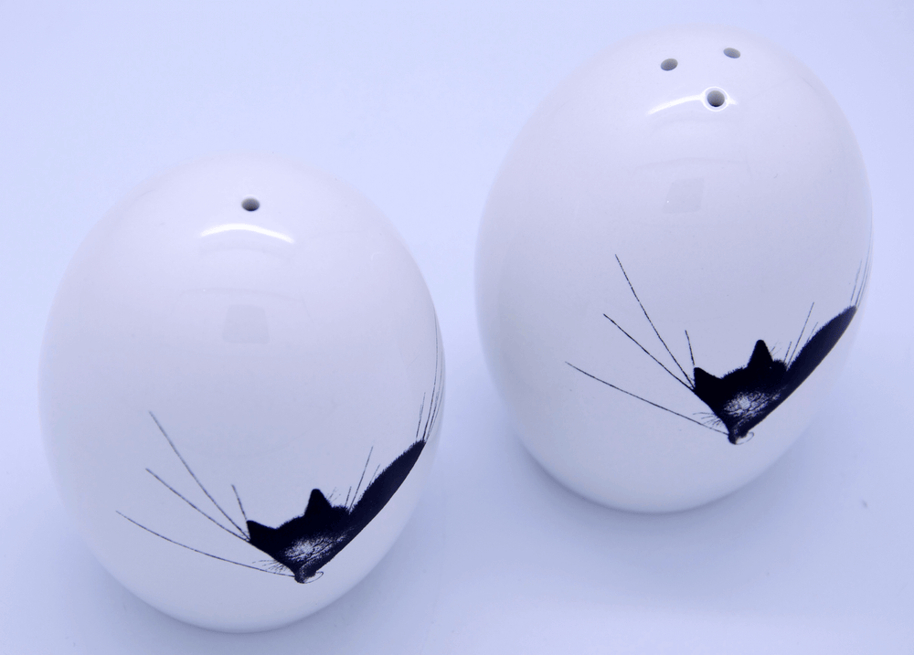 Dubout Cats "Gros Dodo" Ceramic Salt and Pepper Set