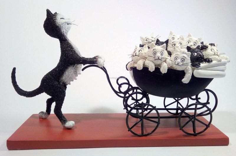 Dubout - The Pram Cat Figurine