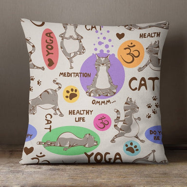 Yoga Cat Soft Feel Cushion