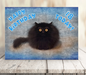 OREO - Cute Black Cat Greeting 18th Birthday Card