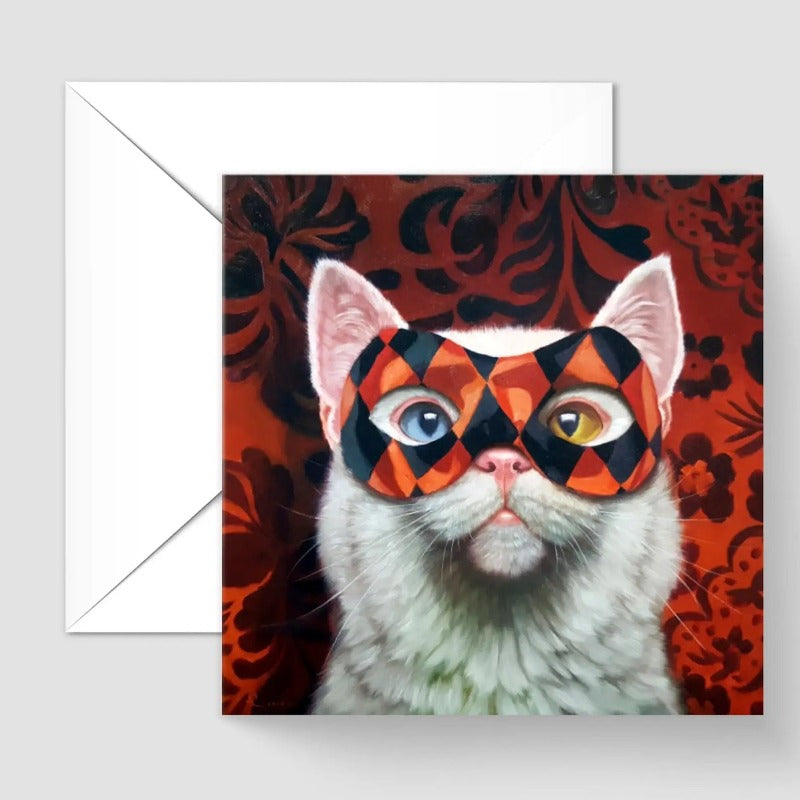 Enigma by Lucia Heffernan Cat Greeting Card