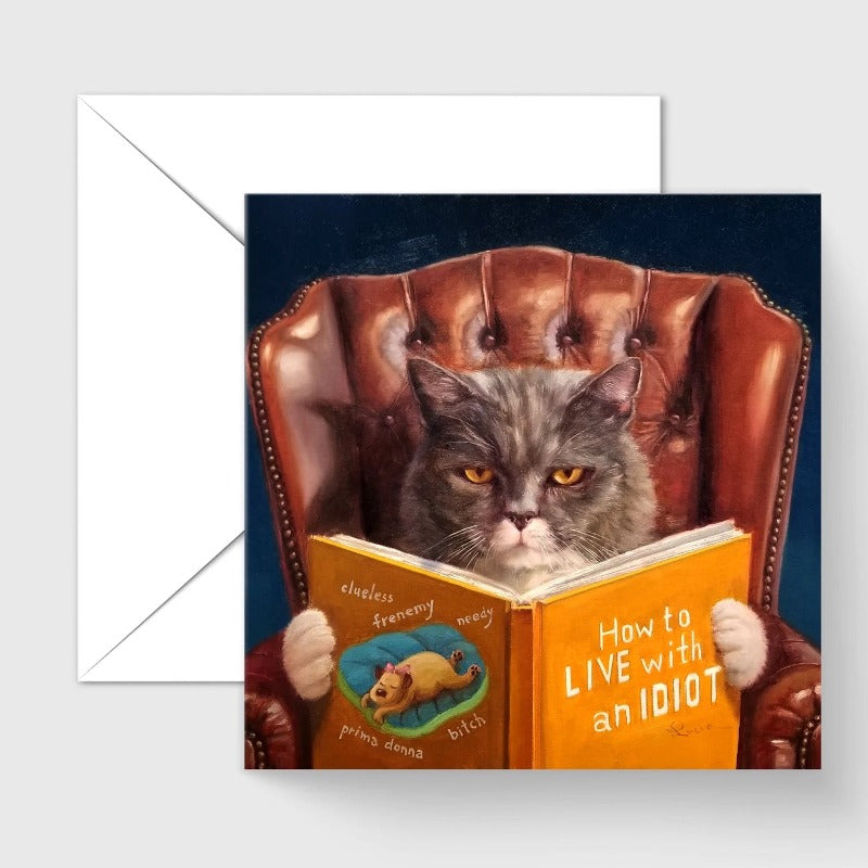 Cat Self Help by Lucia Heffernan Cat Greeting Card