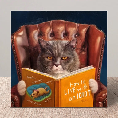Cat Self Help by Lucia Heffernan Cat Greeting Card