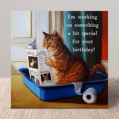 Something a Bit Special by Lucia Heffernan Cat Greeting Card