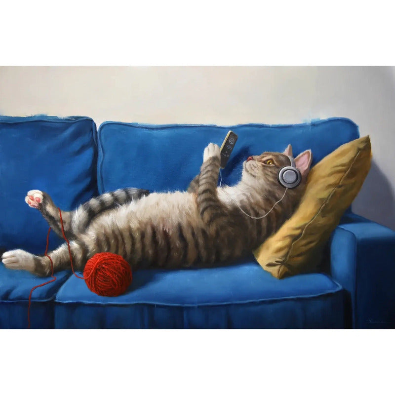 Just Chillin' by Lucia Heffernan Cat Greeting Card