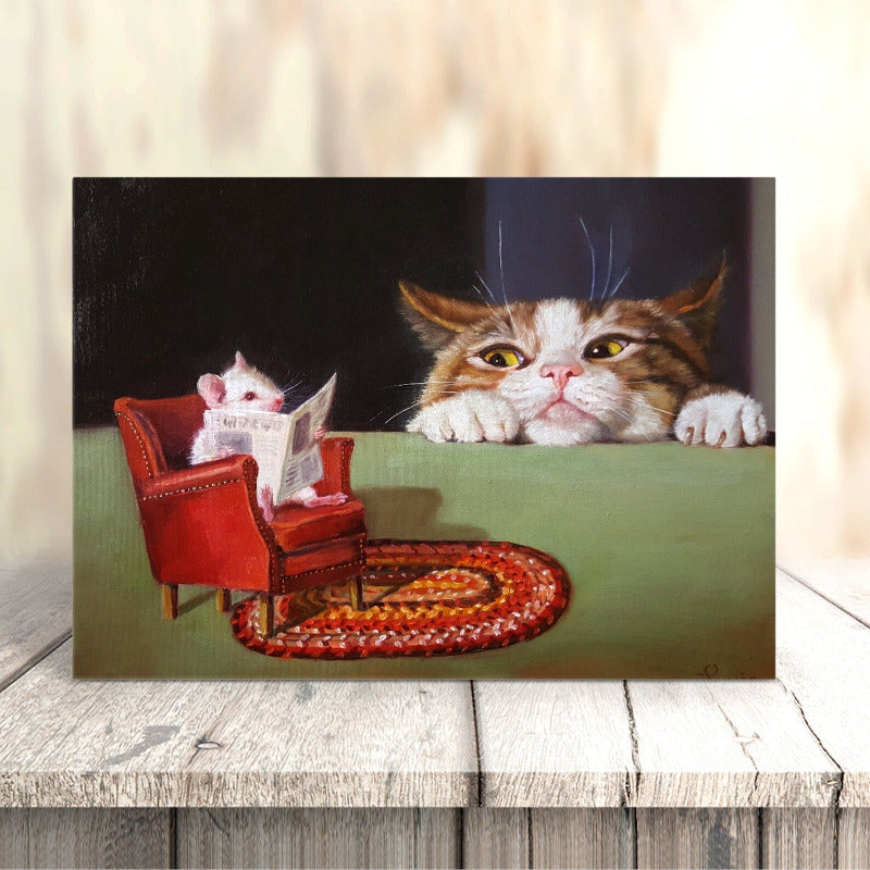 Just Looking by Lucia Heffernan Cat Greeting Card
