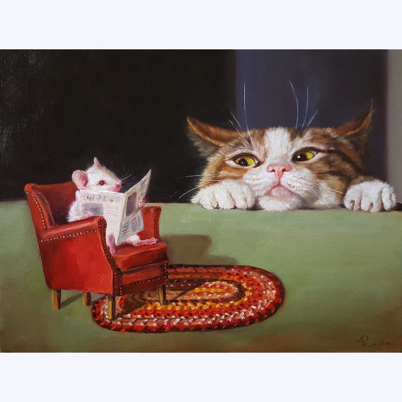 Just Looking by Lucia Heffernan Cat Greeting Card