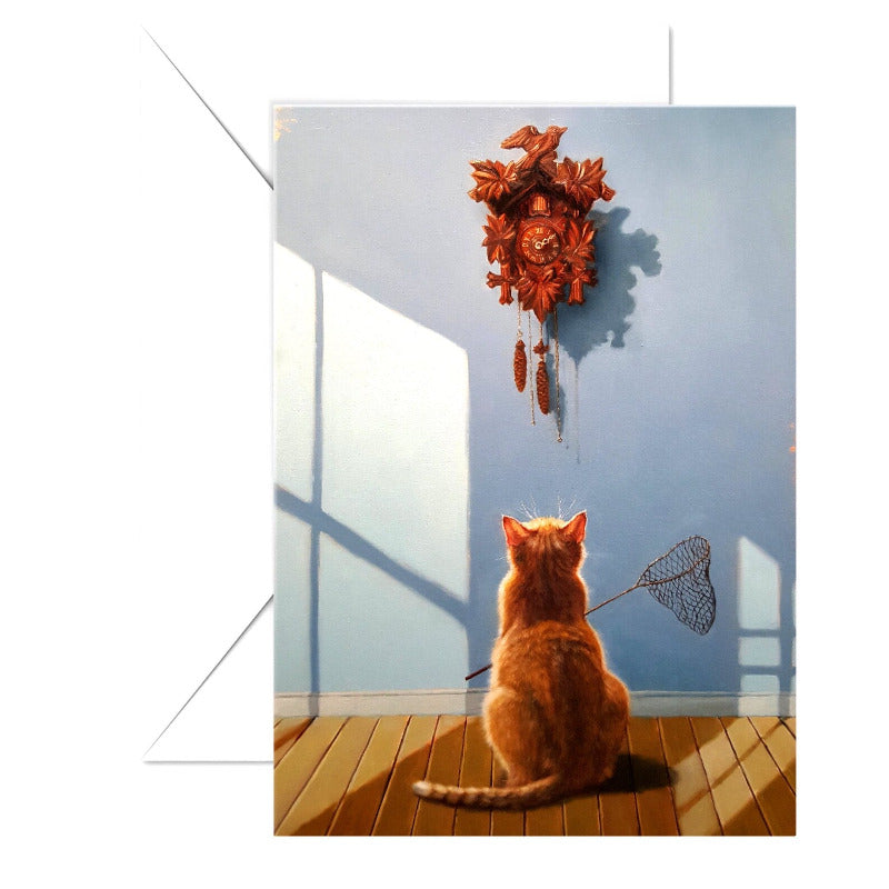 Lunchtime by Lucia Heffernan Cat Greeting Card