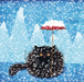 Funny Cat Christmas Card 'Blizzard' Black Cat Christmas Card