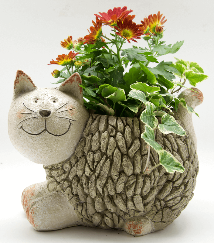 Mosaic Cat Planter